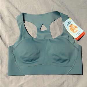 Jockey Seamless Racerback Sports Bra - Teal Green